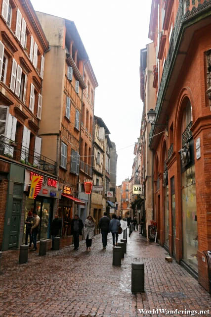 Busy Street in Toulouse