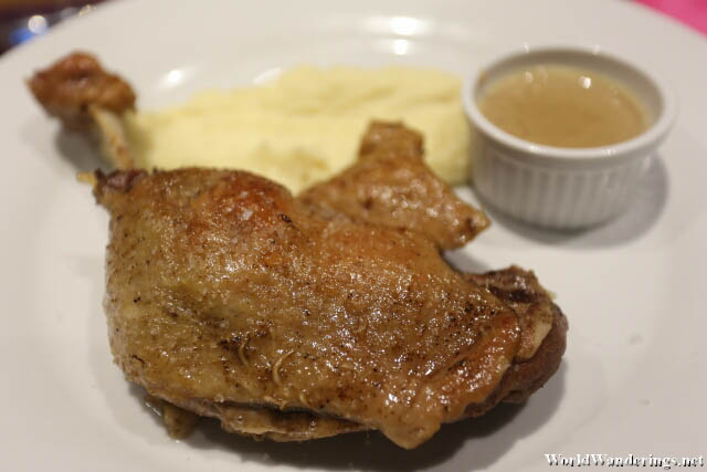 Duck Confit at La Point Gourmet in Toulouse