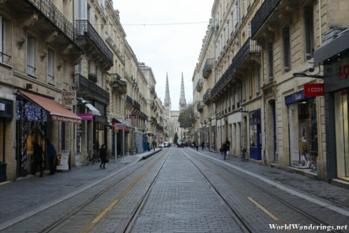 Walking Down the Rue Vital Carles in Bordeaux