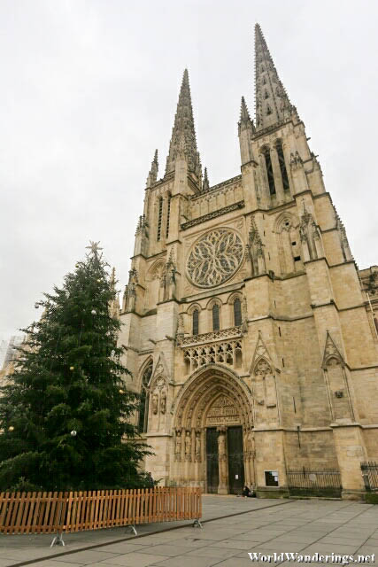 Facade of Bordeaux Cathedral