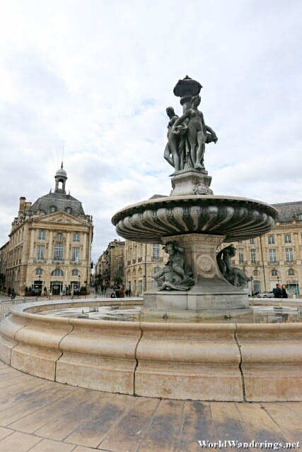 Fountain of the Three Graces at the Place de la Bourse