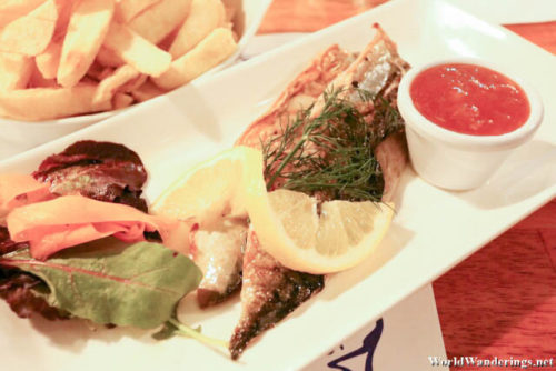 Fried Mackerel at McDonagh's in Galway