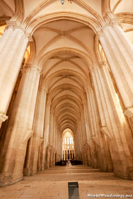 Inside the Church at Alcobaça Monastery
