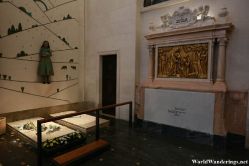 Saint Jacinta Marto's Tomb at the Basilica of Our Lady of the Rosary