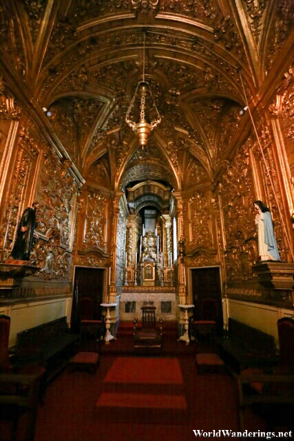 Richly Decorate Chapel Inside the Cathedral of Évora