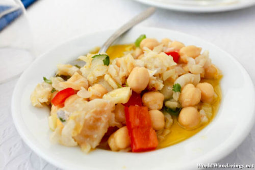 Fish with Chick Peas