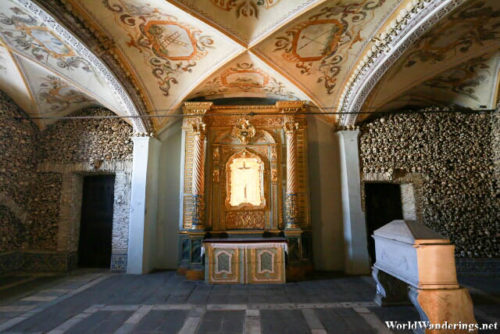 Inside the Capela dos Ossos