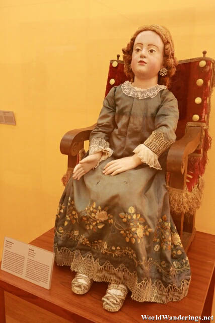 Beautiful Sculpture of a Child at the Church of Saint Francis in Évora