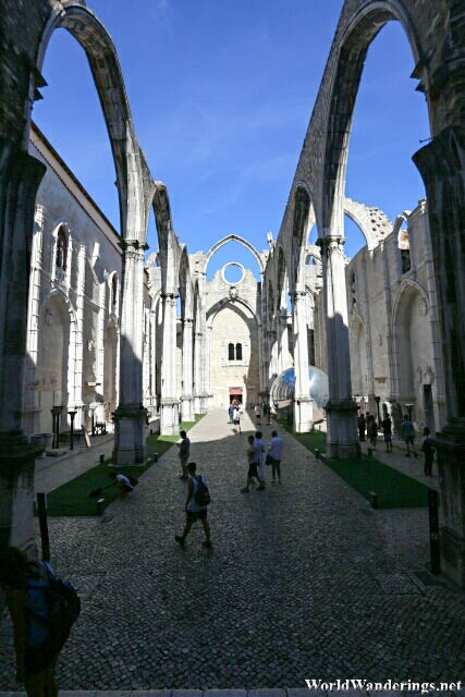 Ruins of the Convent of Our Lady of Mount Carmel in Lisbon