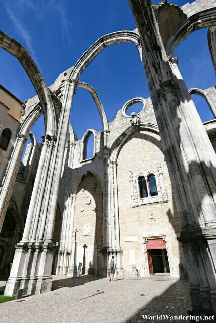 Ruins of Convent of Our Lady of Mount Carmel in Lisbon