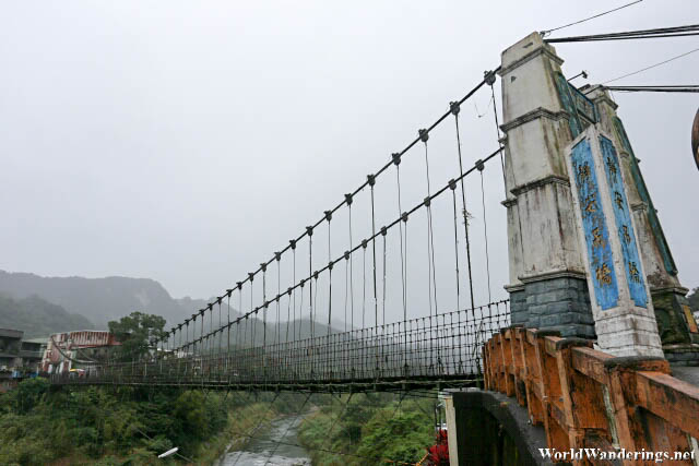 Jingandiao Bridge 静安吊桥 in Shifen 十分