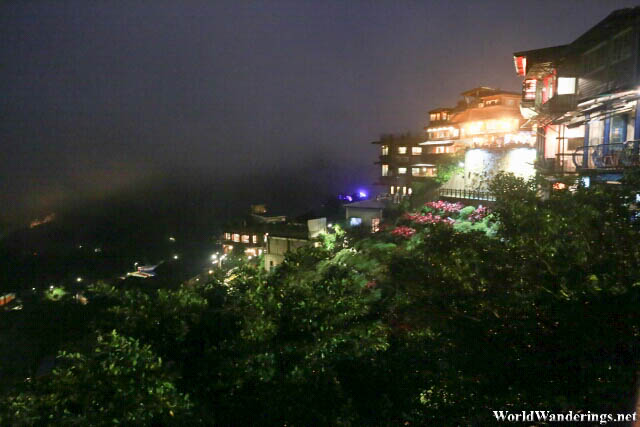 Glow of Buildings at Jiufen at Night