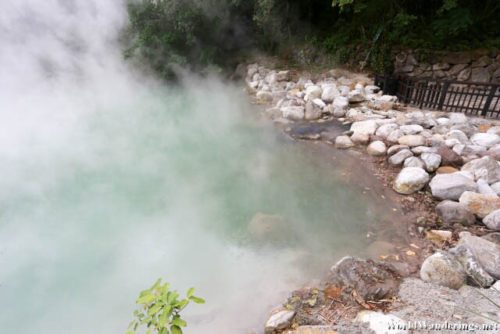 Steam Rising from the Waters at Beitou Thermal Valley 北投地热谷