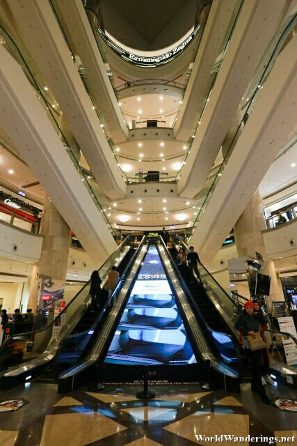 Inside Taipei 101 Shopping Mall