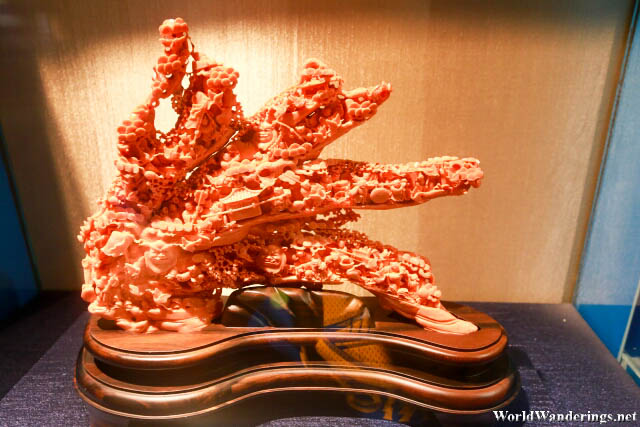 Amazing Detail on Coral Jewelry at Taipei 101