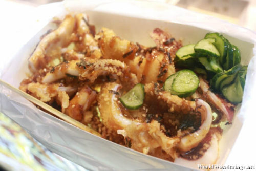 Fried Squid at Linjiang Night Market