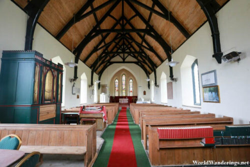 Inside the Church of Saint Thomas in Achill