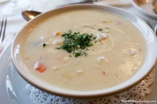 Seafood Chowder at Achill Cliff House Hotel & Restaurant