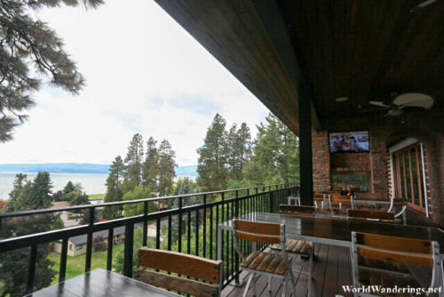 Outside the Deck at Flathead Lake Brewing Company
