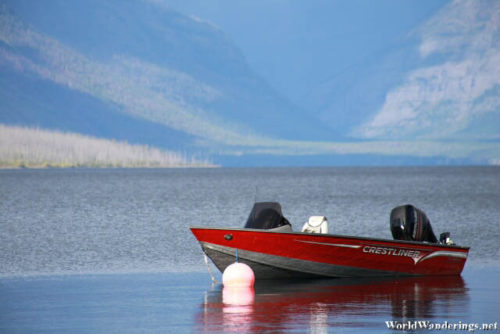 Small Boat at Lake McDonald