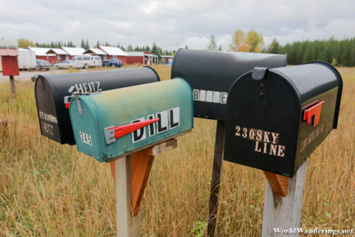 Mailboxes at Polebridge