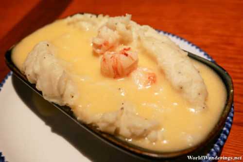 Creamy Lobster and Mashed Potatoes