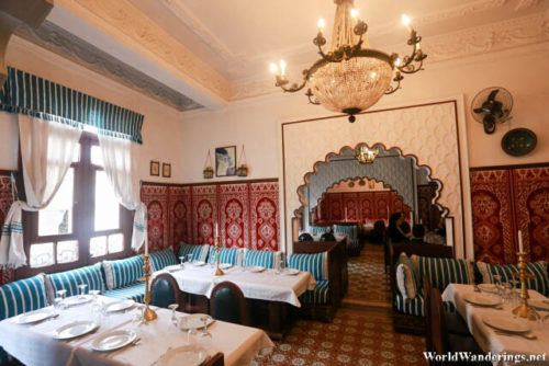 Inside a Moroccan Restaurant in Tangier Old Medina