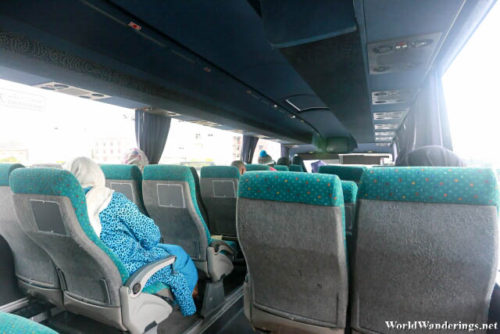 Inside the Bus to Fez from Chefchaoen