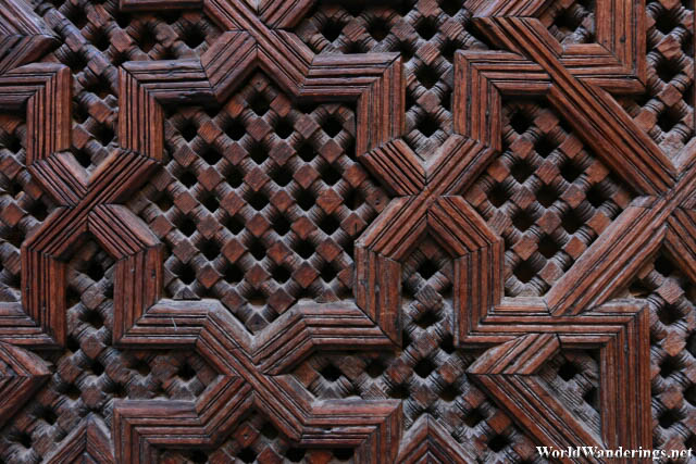 Wooden Carvings at the Al-Attarine Madrasa