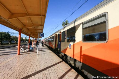 Train at Meknès Railway Station