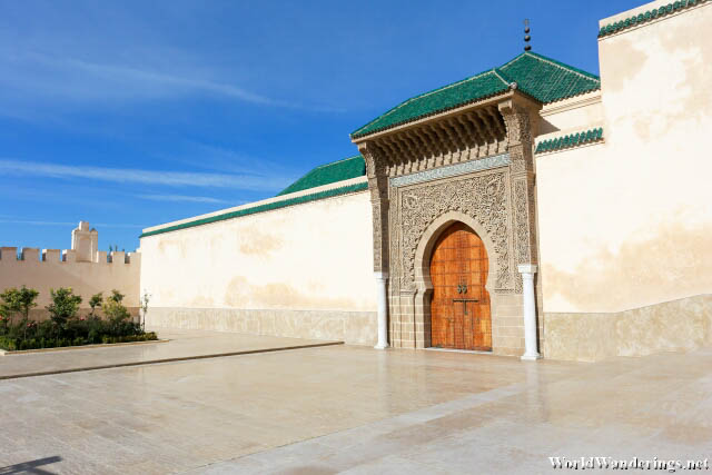 Outside the Mausoleum of Moulay Ismail