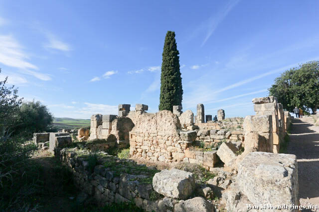 Inside the Archeological Site of Volubilis