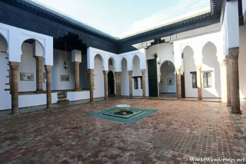 Courtyard at the Kasbah of the Udayas