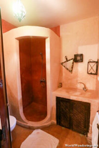 Bathroom at Riad Bousskri