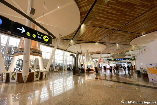 Inside the Marrakesh Menara Airport