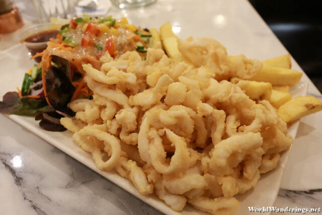 Fried Squid at Quinlan's Fish Shop