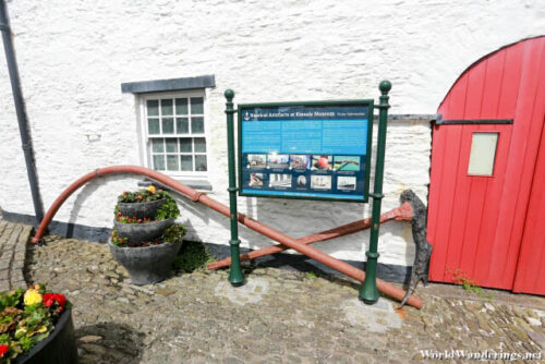 Maritime Artifacts on Display Outside the Kinsale Museum