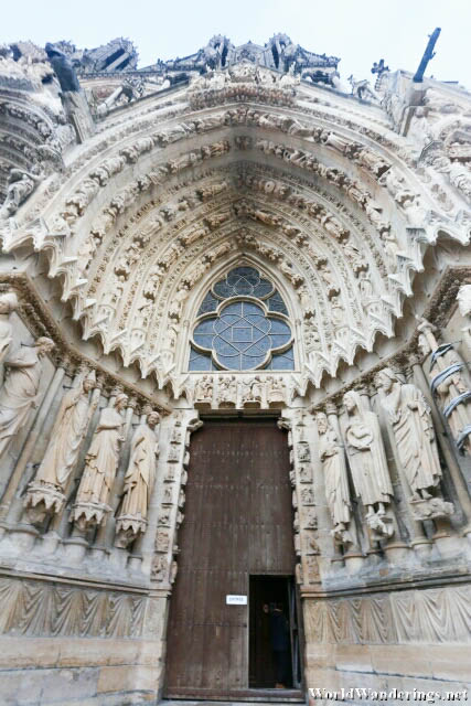 Entrance to the Cathedral of Notre Dame de Reims