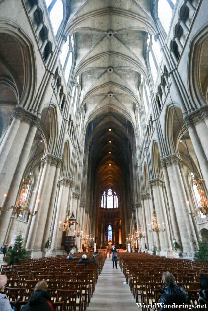 Inside the Cathedral of the Notre Dame de Reims