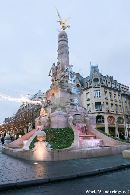 Fountain at Place Drouet d'Erlon
