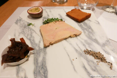 Duck Foie Gras at Restaurant Cafe de la Paix