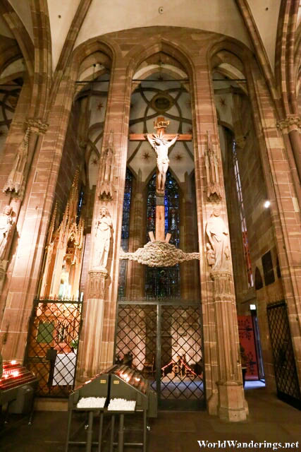 Crucifix at the Ambulatory in the Cathedral of Notre Dame de Strasbourg