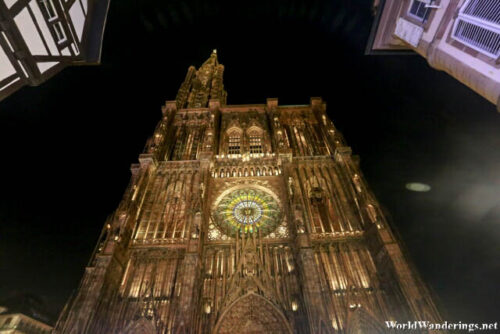 Cathedral of Notre Dame de Strasbourg at Night