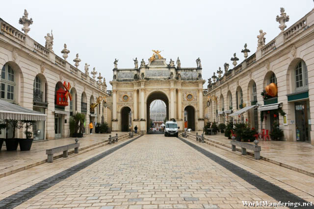 Going to Arc Héré at Place Stanislas