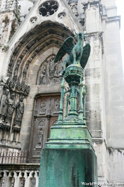 Statue of a Bird at the Basilica of Saint Epvre