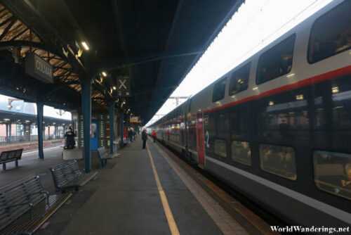 Arriving at Colmar Railway Station