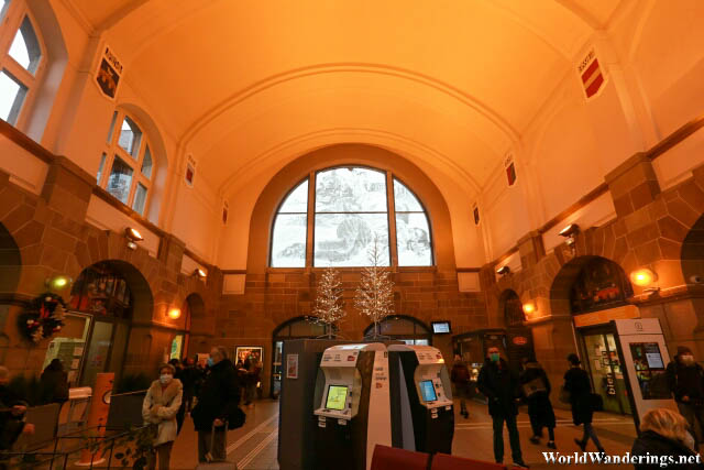Inside Colmar Railway Station