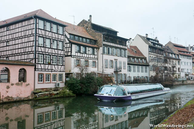 Ferry at Petite France in Strasbourg