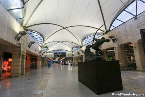 Inside the Gare Paris-Montparnasse Railway Station