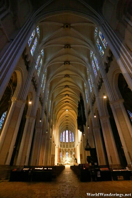Inside the Cathedral of Notre Dame de Chartres